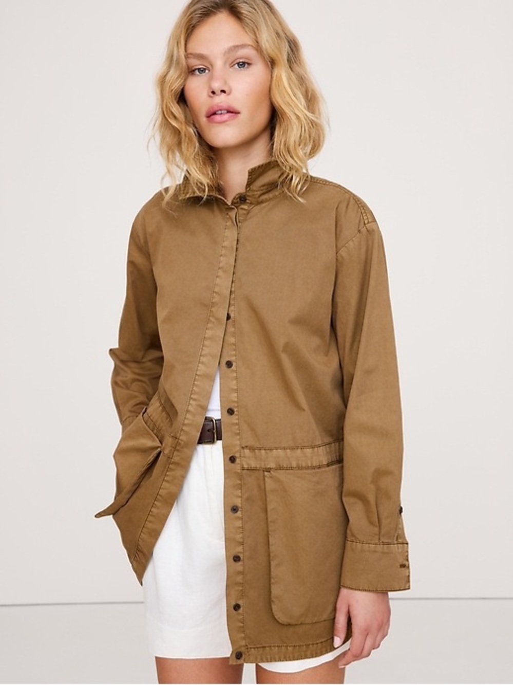 Banana Republic Cotton Twill Utility Tunic